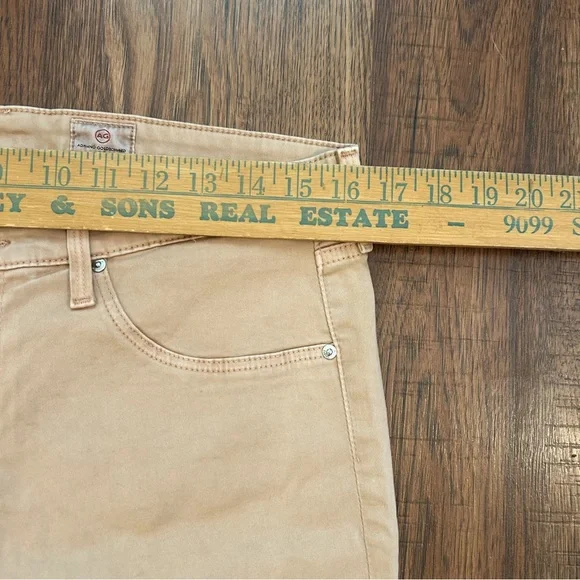 AG Adriano Goldschmied Pants Womens 30 Beige Ankle Leggings Super Skinny Adult - Picture 8 of 11